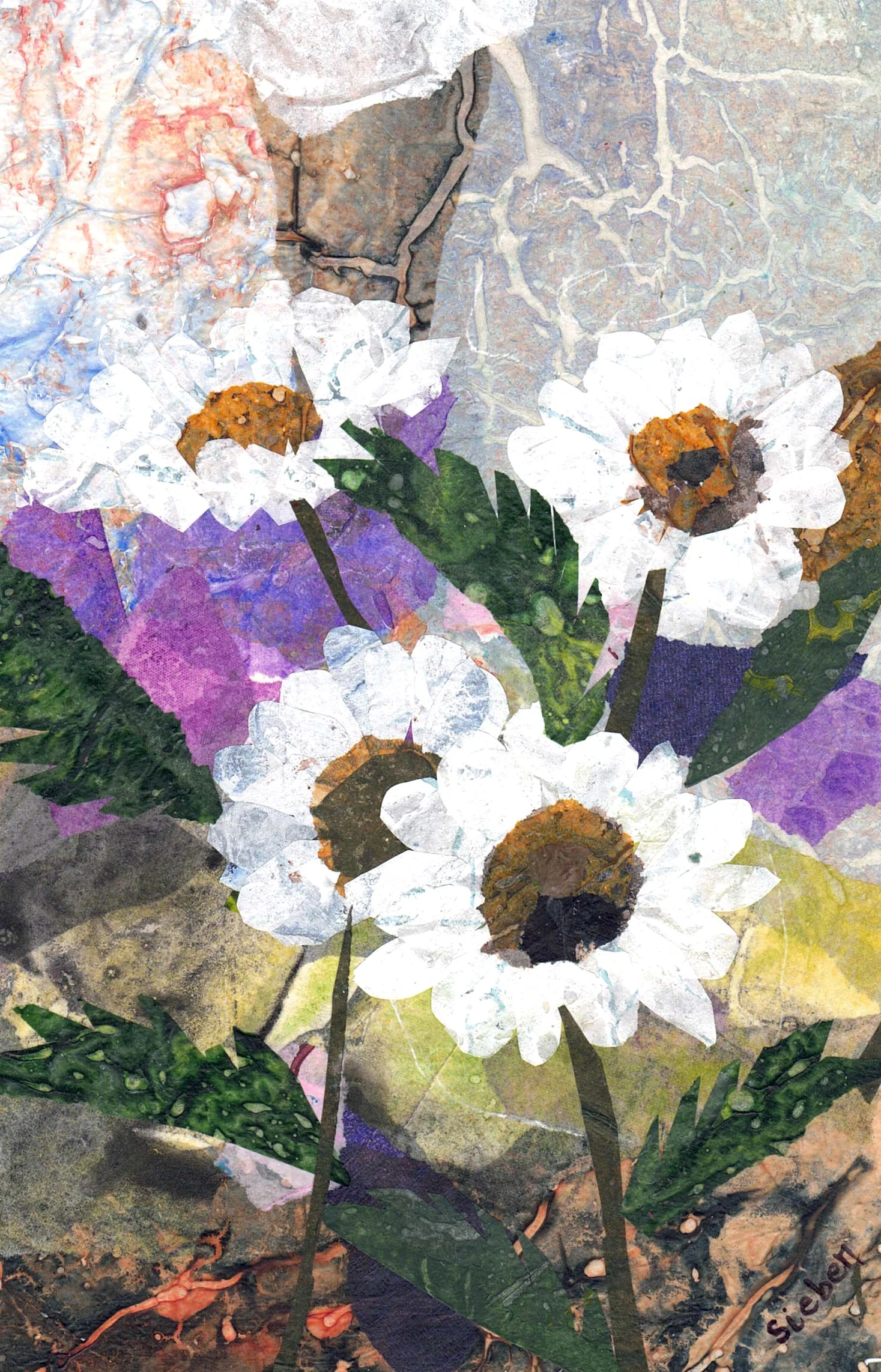 'Flora & Fauna Series' Original Collaged Art Card - Image 5