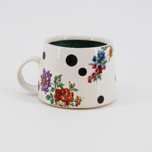 Florals and Polka Dots Small Mugs
