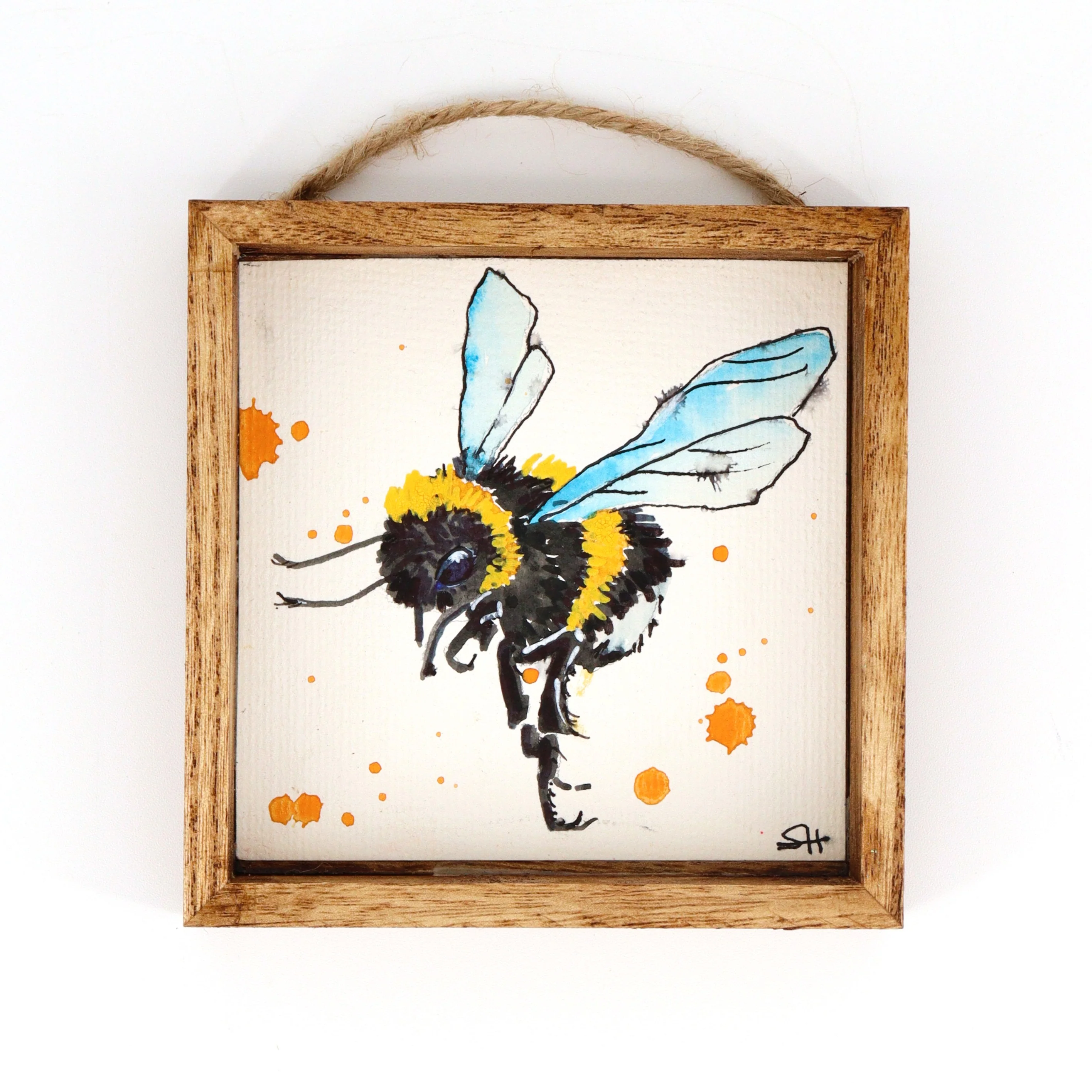 Framed Mini Watercolour Paintings 'Floral & Fauna' - Image 2