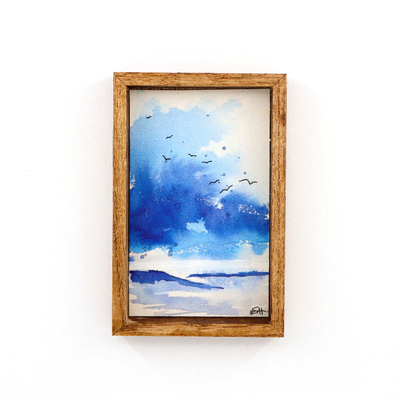 Framed Mini Watercolour Paintings 'Landscapes' - Image 9
