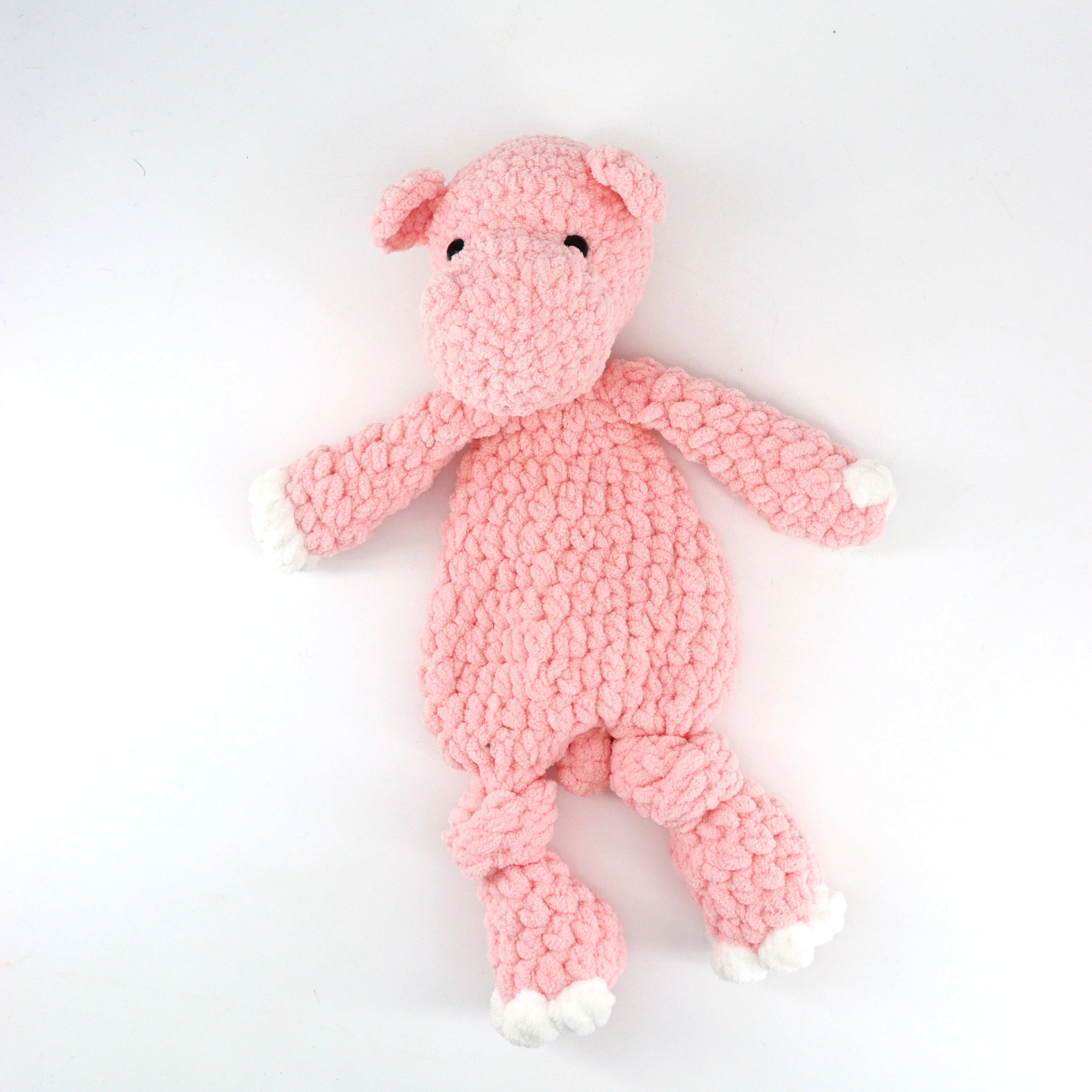 Crocheted Hippo  'Snuggler'