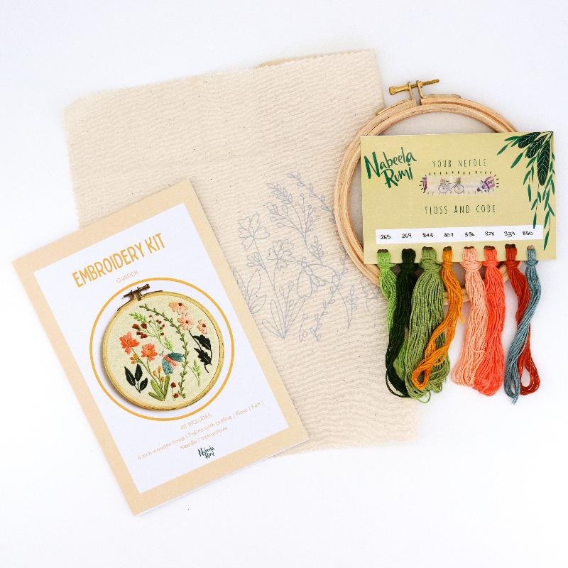 'Garden' Embroidery Kit