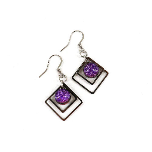 Geometric Glass Bead Earrings - Image 8