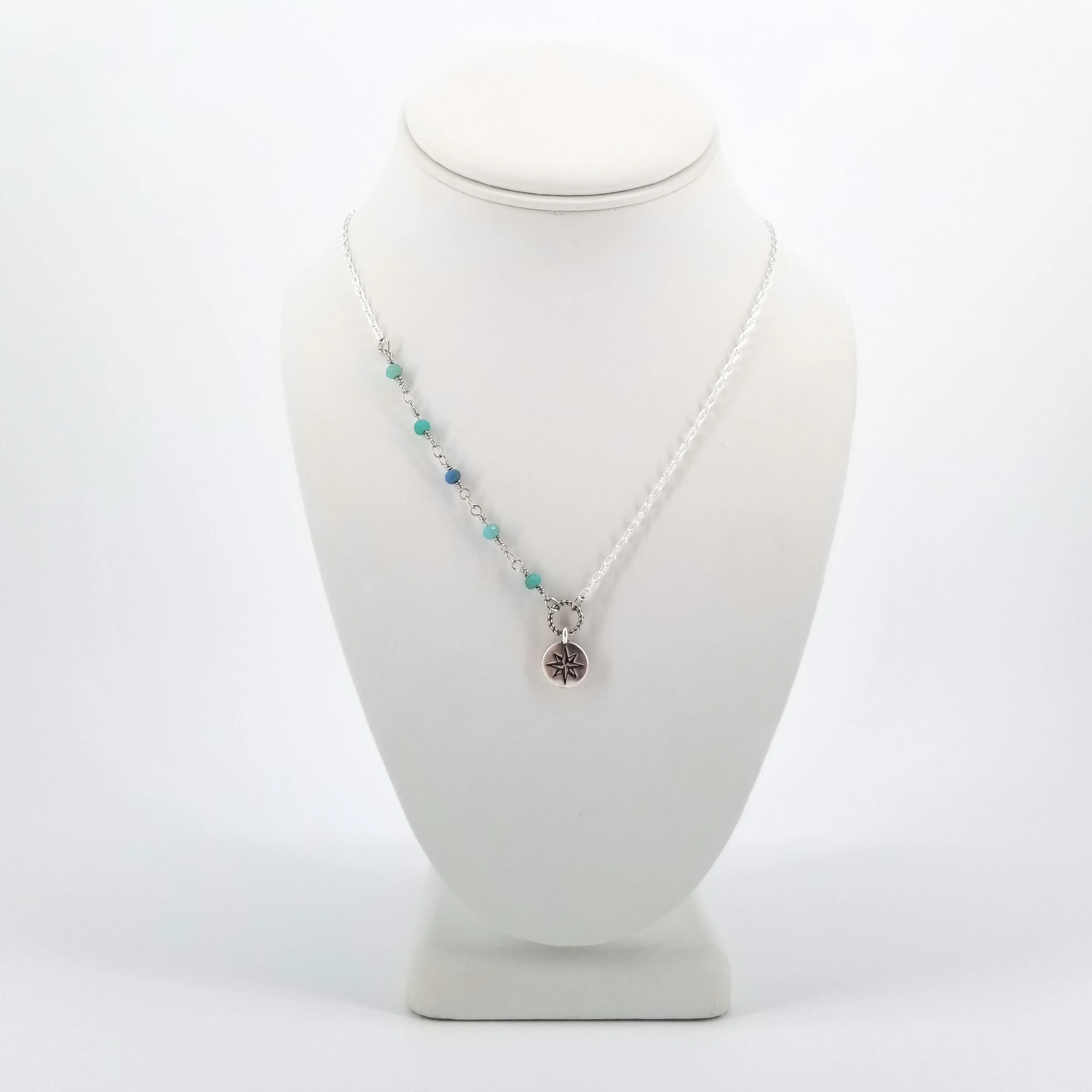 Little Lotus & True North Pendant Necklace - Image 3