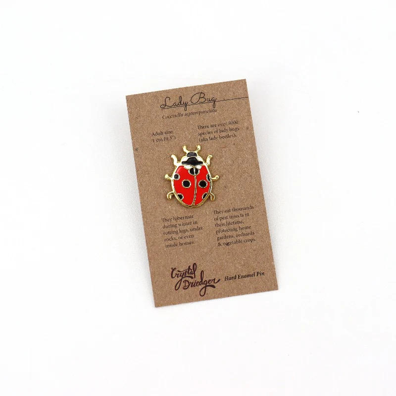 Gold Plated Enamel Bugs & Butterflies Pins - Image 6