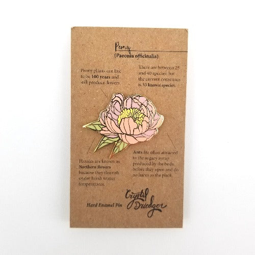 Gold Plated Enamel Flower Pins - Image 3