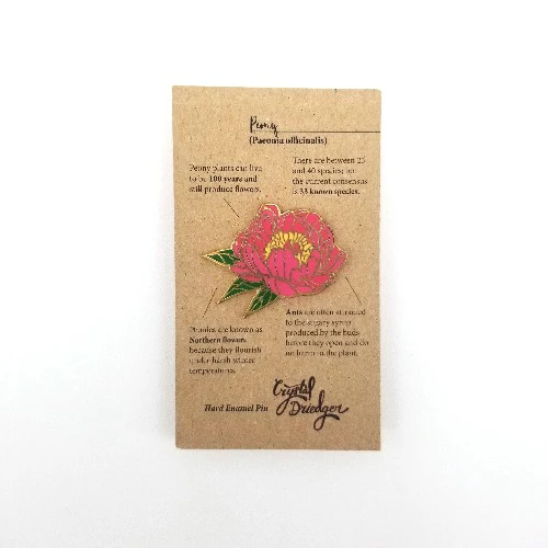 Gold Plated Enamel Flower Pins - Image 4