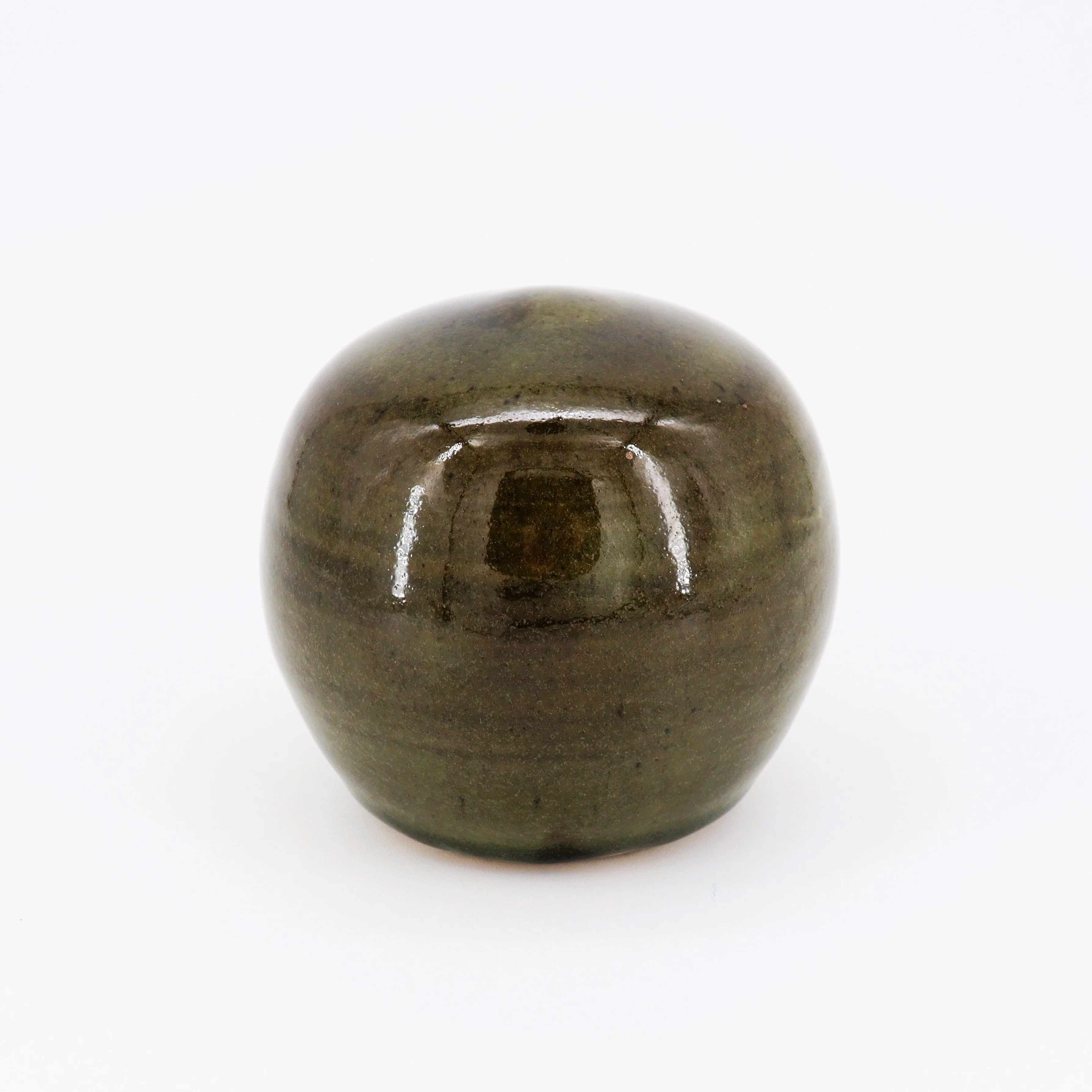 Green Ceramic Globe Paper Weight