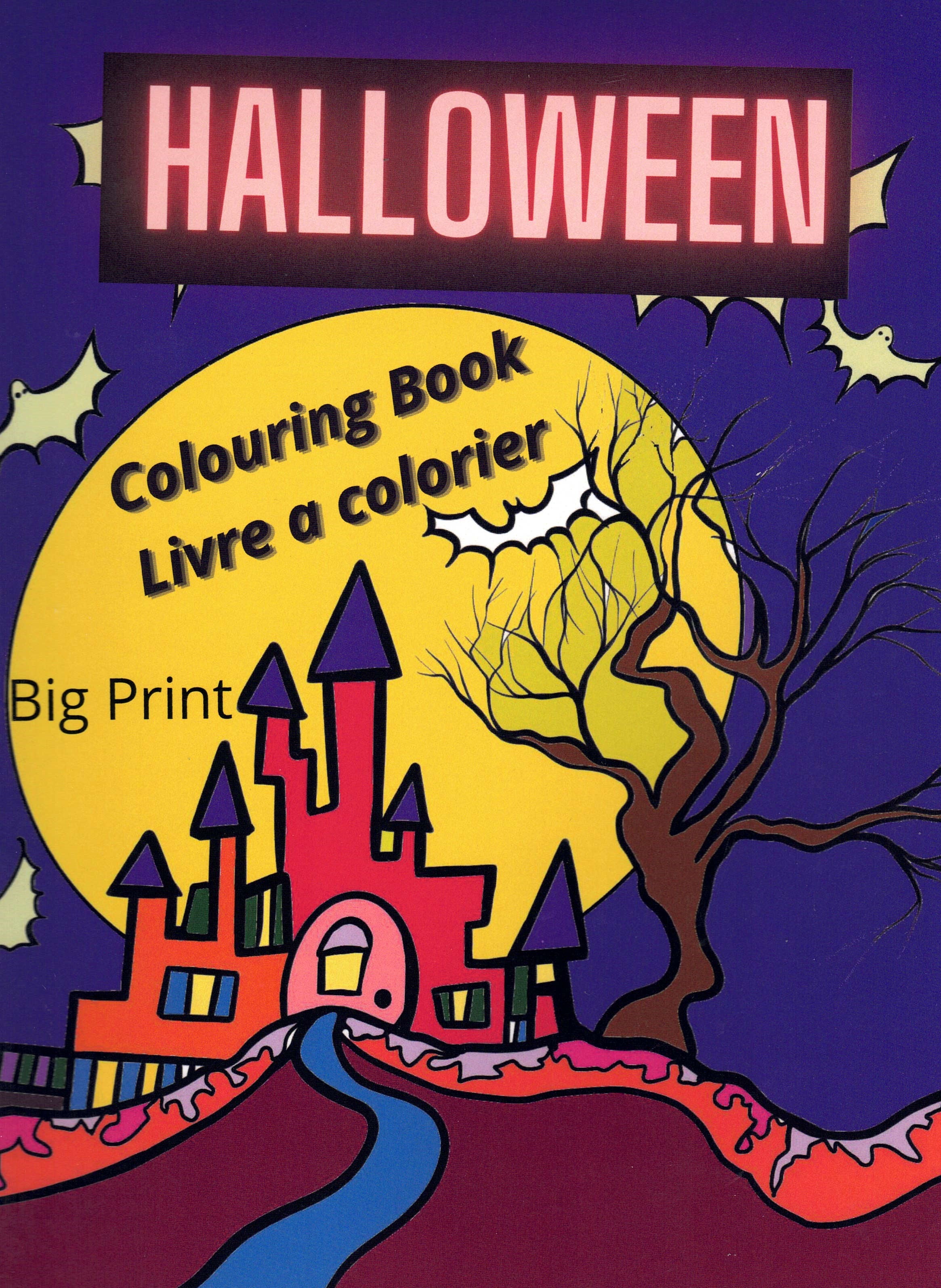 Halloween Colouring Book/Livre à colorier