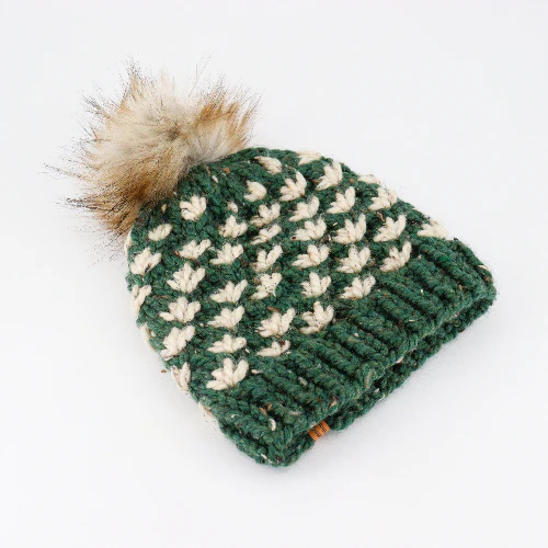 Hand Knit Lotus Flower Adult Toque - Image 3