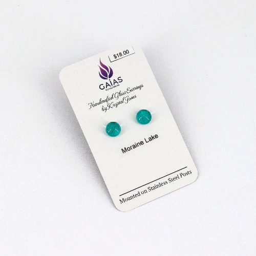Handcrafted Glass Stud Earrings - Image 10