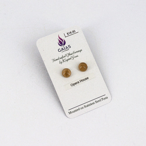 Handcrafted Glass Stud Earrings - Image 11