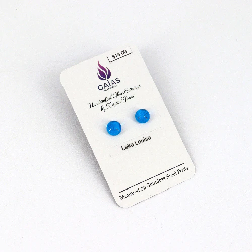 Handcrafted Glass Stud Earrings - Image 12