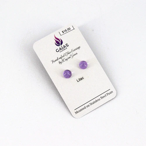 Handcrafted Glass Stud Earrings - Image 13