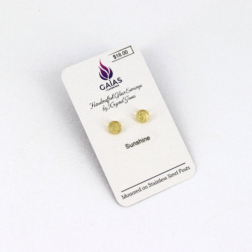Handcrafted Glass Stud Earrings - Image 15