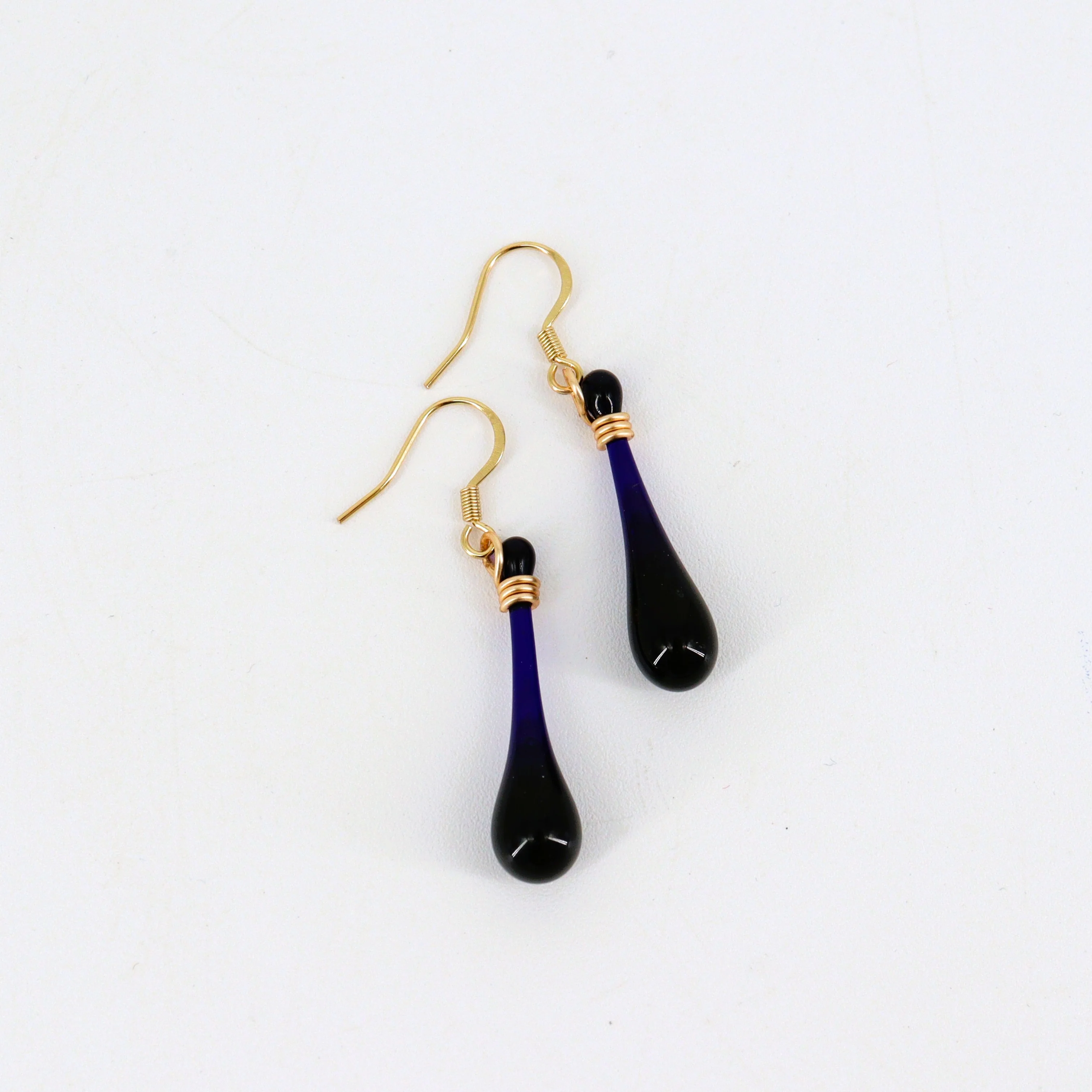 Handcrafted Glass Teardrop Earrings - Image 12