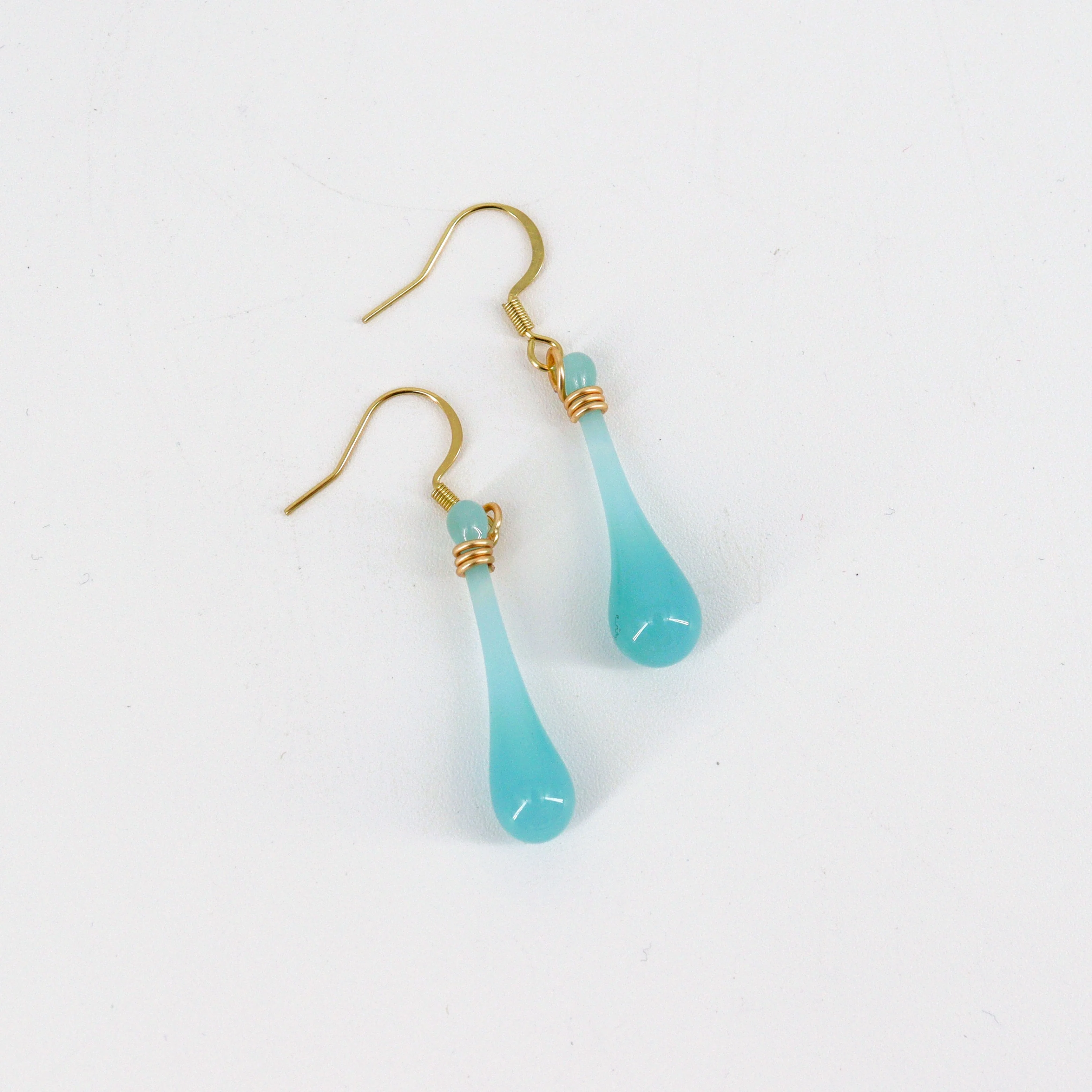 Handcrafted Glass Teardrop Earrings - Image 14