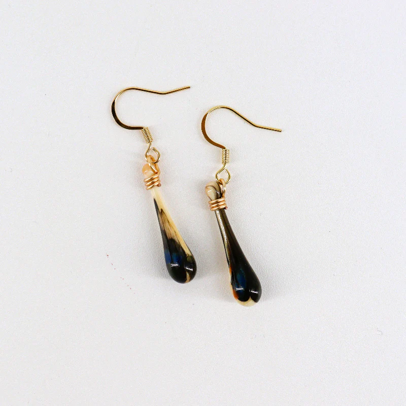 Handcrafted Glass Teardrop Earrings - Image 5