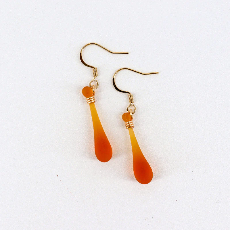 Handcrafted Glass Teardrop Earrings - Image 6
