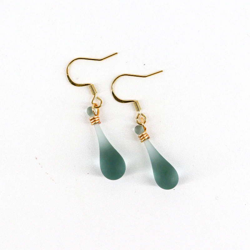 Handcrafted Glass Teardrop Earrings - Image 8