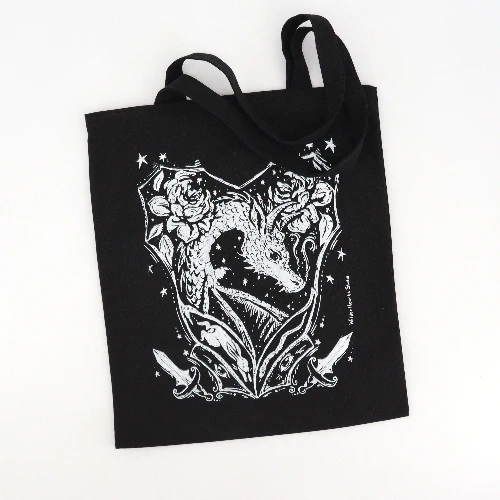 Hand Silkscreened Magical Creature Tote Bags - Image 2
