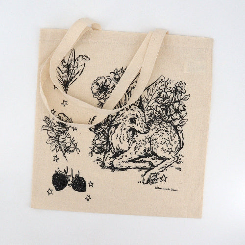Hand Silkscreened Magical Creature Tote Bags - Image 3