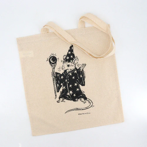 Hand Silkscreened Magical Creature Tote Bags - Image 5