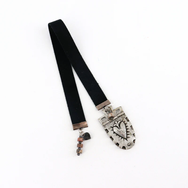 'Heart Shield' Ribbon Bookmark
