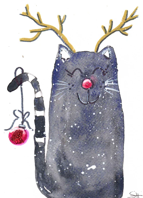 'Holiday Series' Original Art Card - Image 2