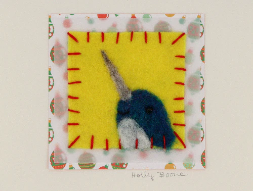 Holly Boone Art Cards - Holiday Narwhal - Image 2