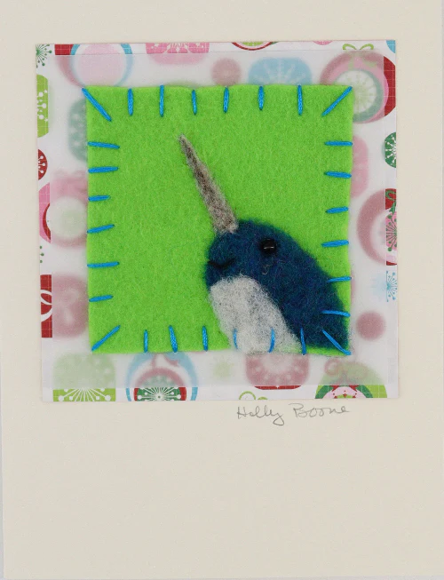Holly Boone Art Cards - Holiday Narwhal - Image 3