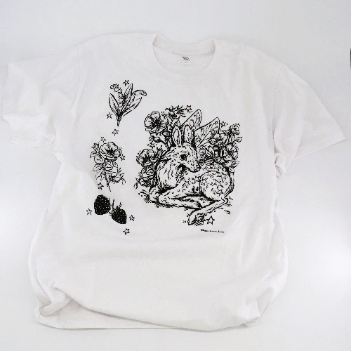 'It's Just a Fairytale My Deer' Hand Silkscreened Magical Creature T-Shirt