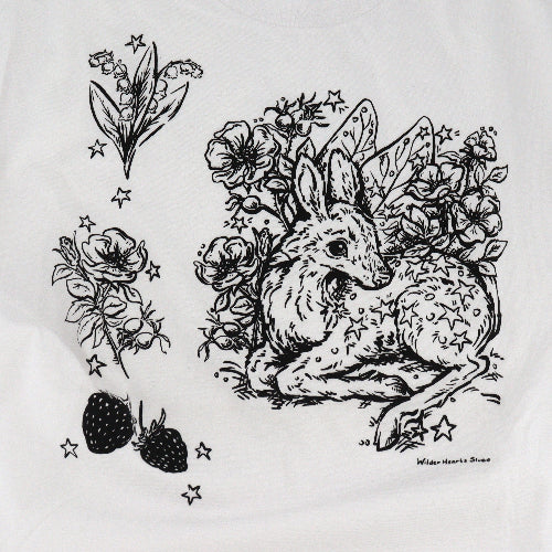 'It's Just a Fairytale My Deer' Hand Silkscreened Magical Creature T-Shirt - Image 2
