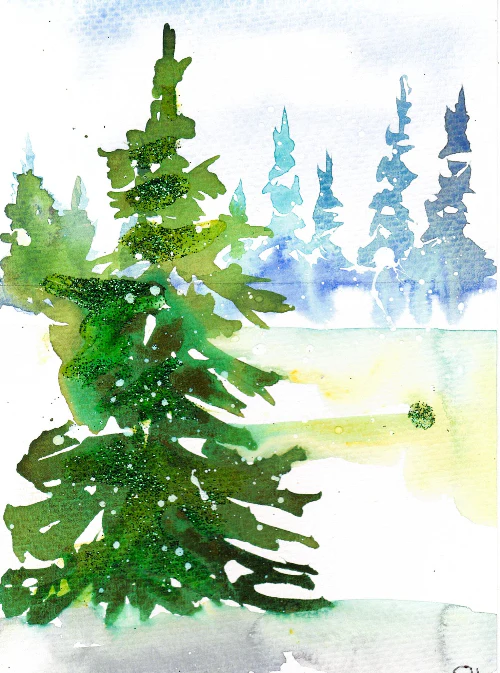 'Landscape Series' 5 x 7 Original Art Cards by Sabine Hahnel - Image 7