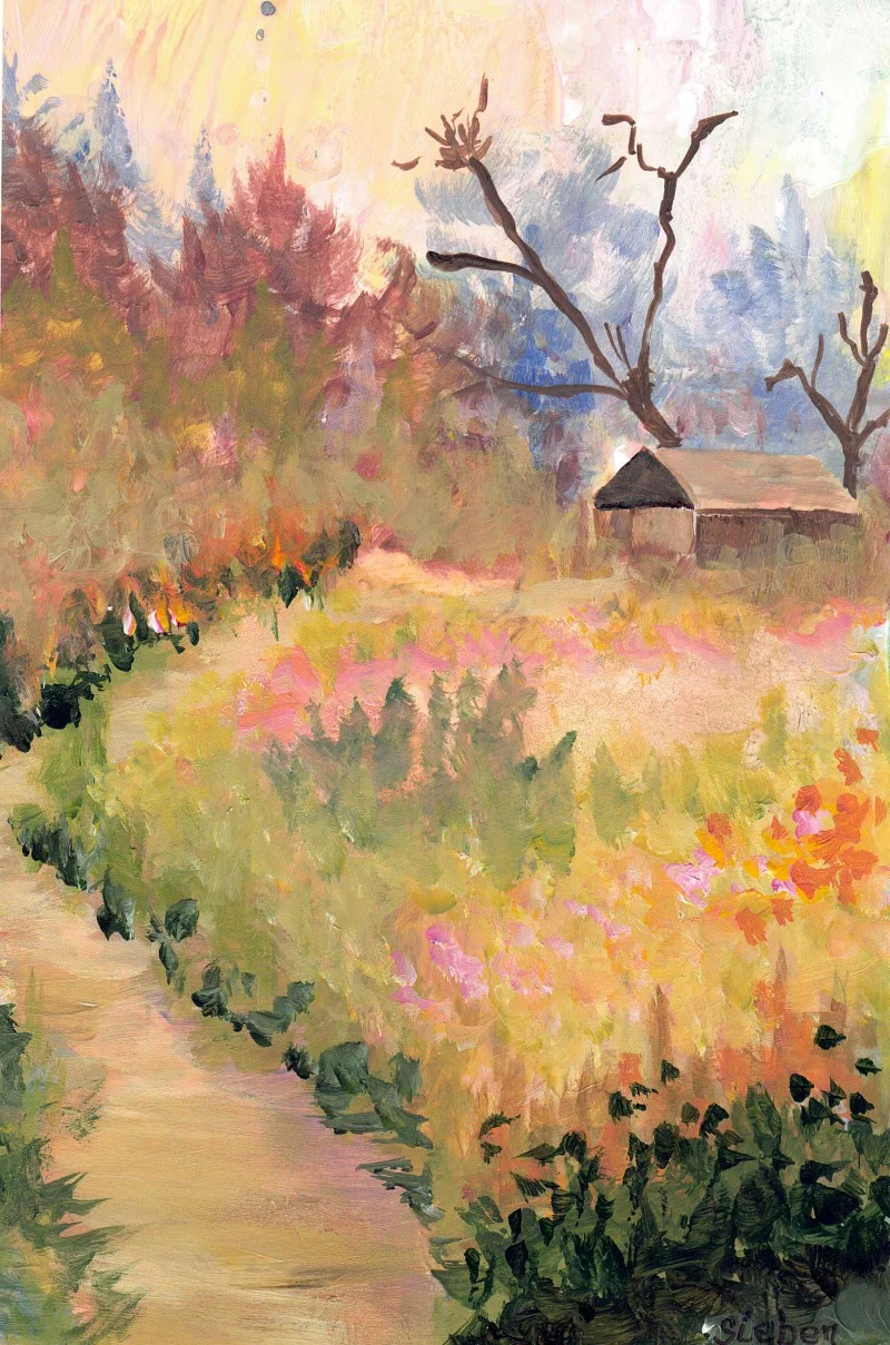 'House Series' Original Painted Art Card - Image 4