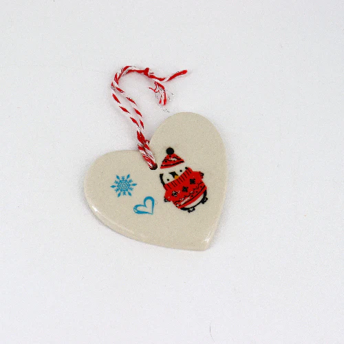 Large Handmade Ceramic Holiday Ornaments - Image 4
