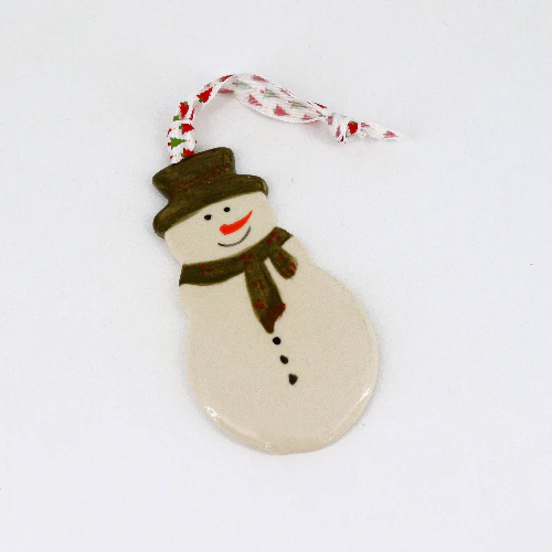 Large Handmade Ceramic Holiday Ornaments - Image 5