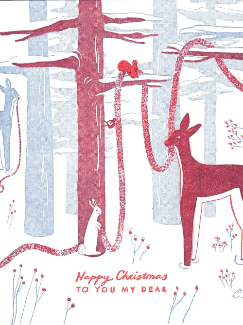 Letterpress Printed Christmas Cards - Image 3
