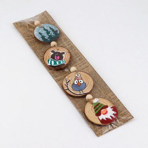 Hand Painted Wooden Christmas Ornaments - Image 6