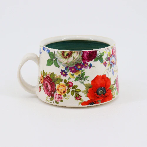 Mugs Fully Decorated in Florals - Image 5