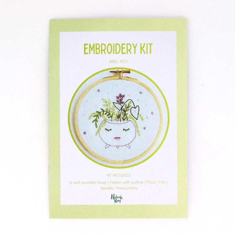 'Mrs. Pot' Embroidery Kit - Image 2