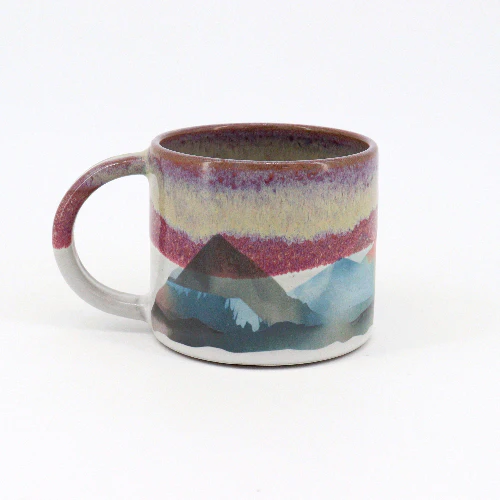 'Sunset Ombre' Mountain Mugs