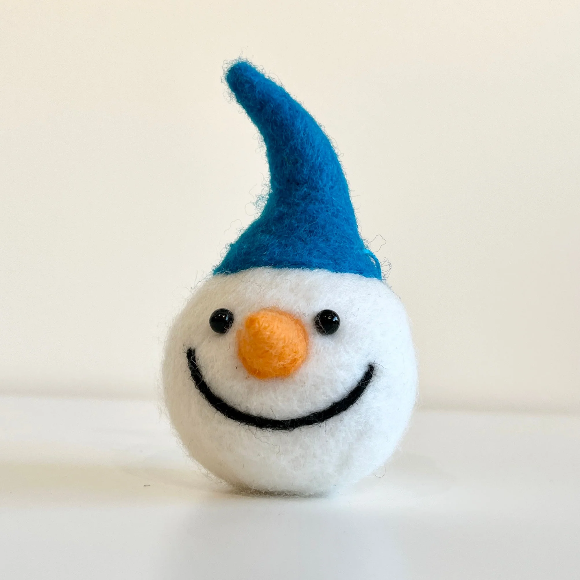 Felted Snowman Head Ornament - Image 3