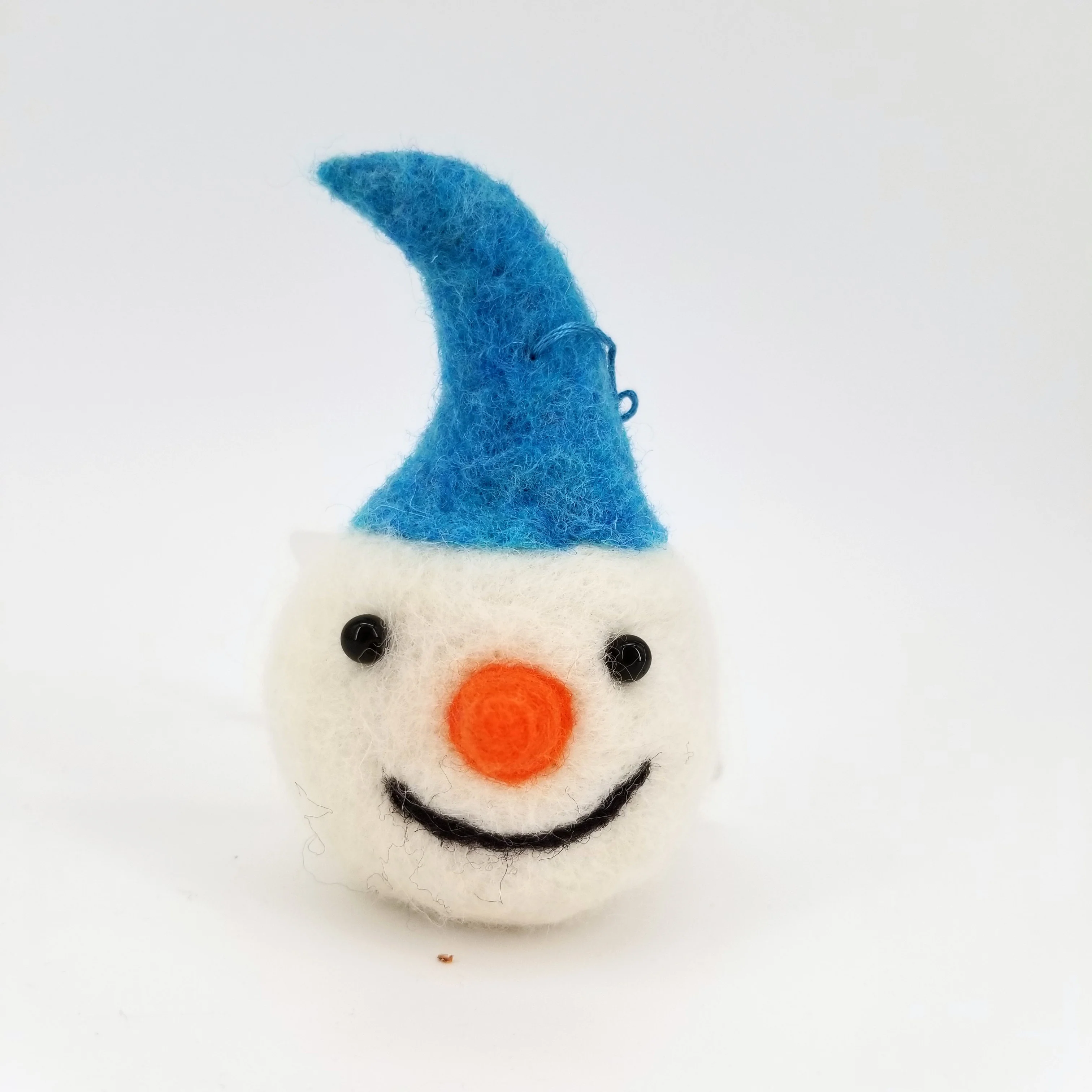 Felted Snowman Head Ornament - Image 6
