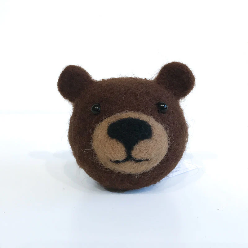 Felted Wildlife Head Ornaments - Image 3