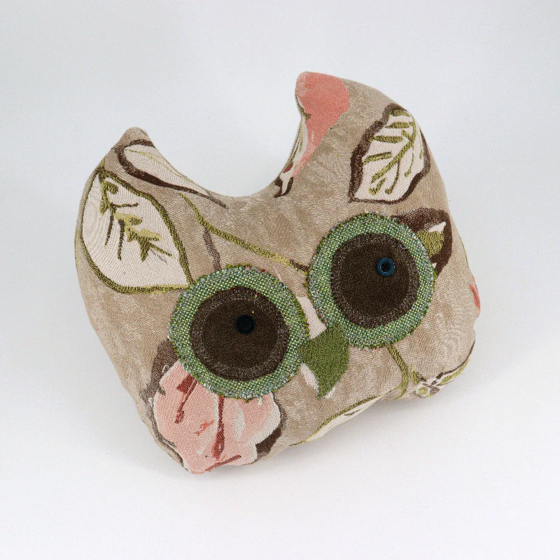 Upcycled Fabric Owl Pillows - Small - Image 5