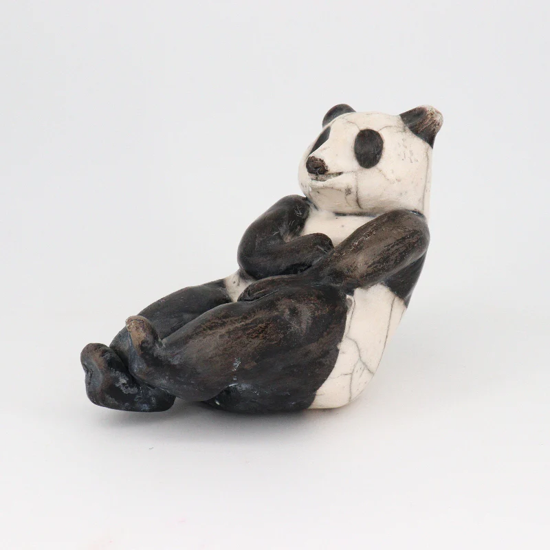 Panda Sculpture (Raku)