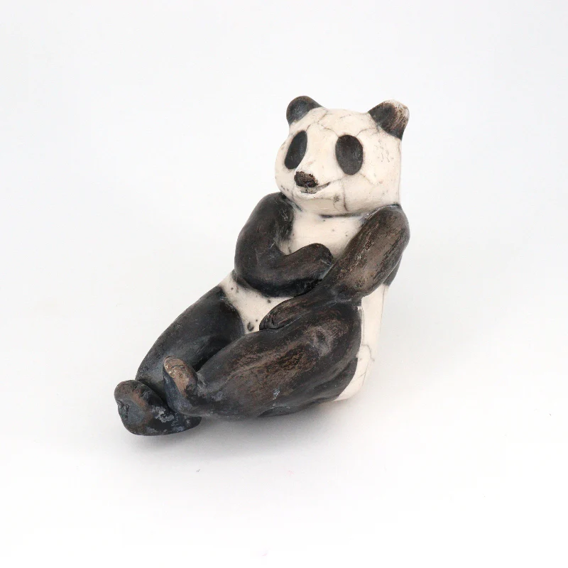 Panda Sculpture (Raku) - Image 2