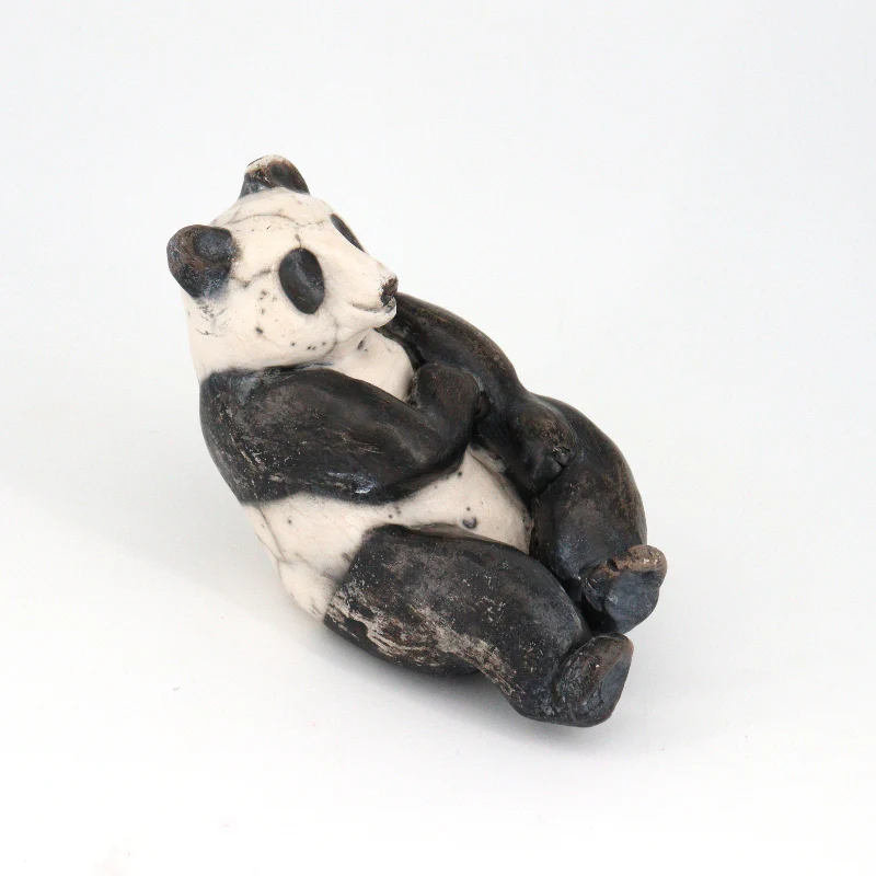 Panda Sculpture (Raku) - Image 3