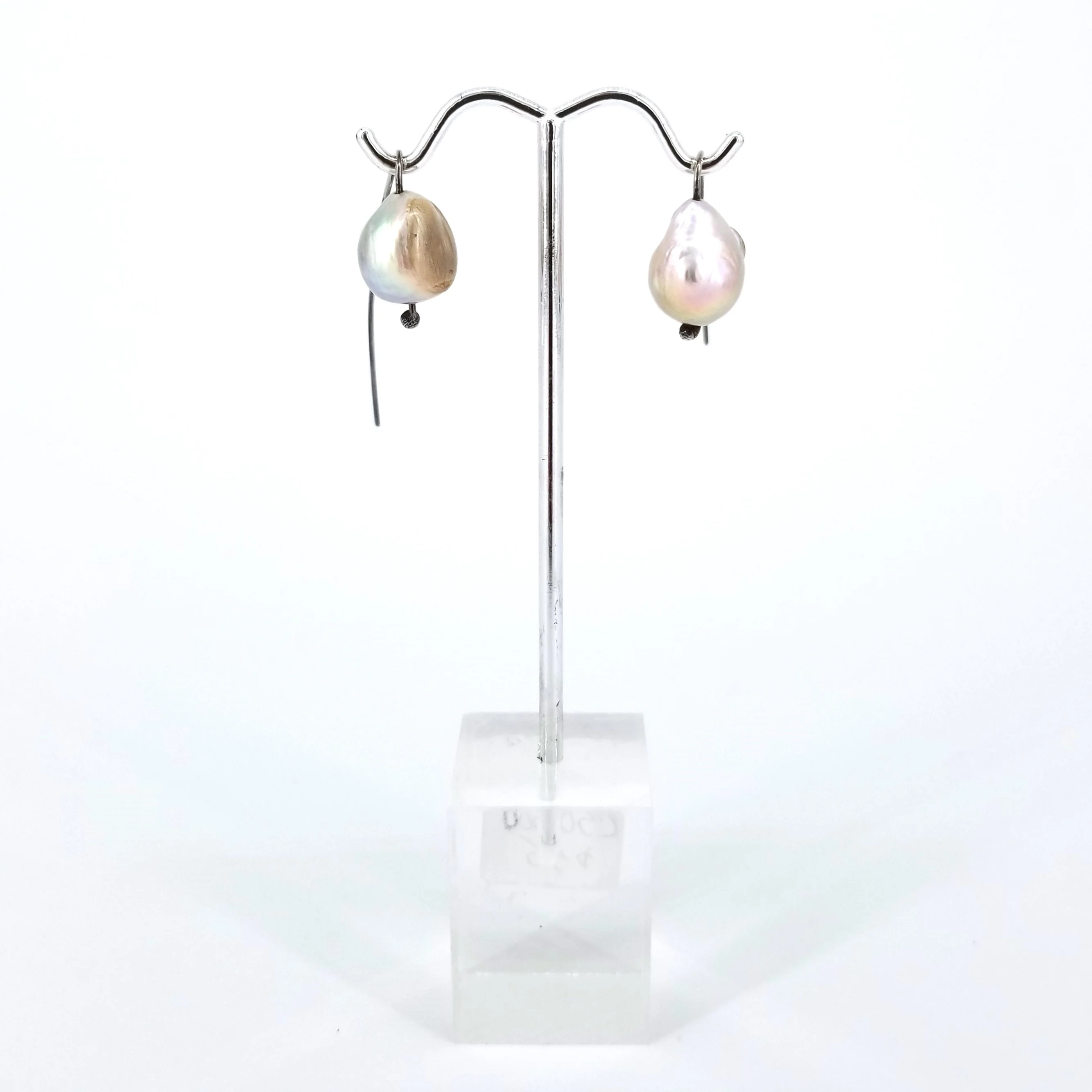 'The Pearl' Irregular Shaped Freshwater Pearl Earrings